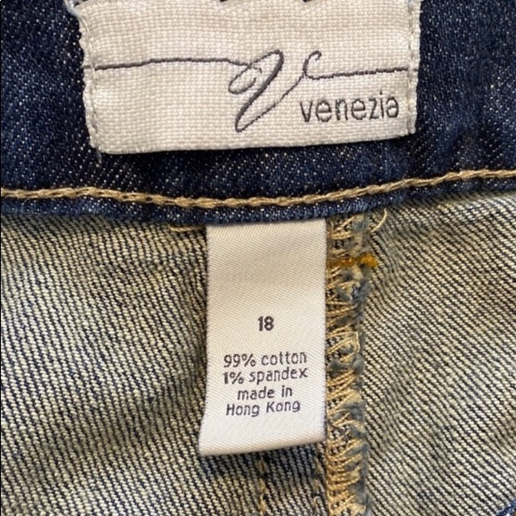 Venezia Jeans Boot Cut Dark Blue Denim - Picture 2 of 3